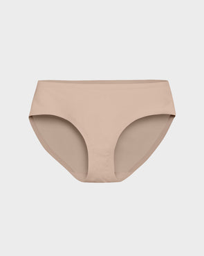 Set of 4 Briefs Ladies Mid Rise Underwear Seamless Hipster Panties