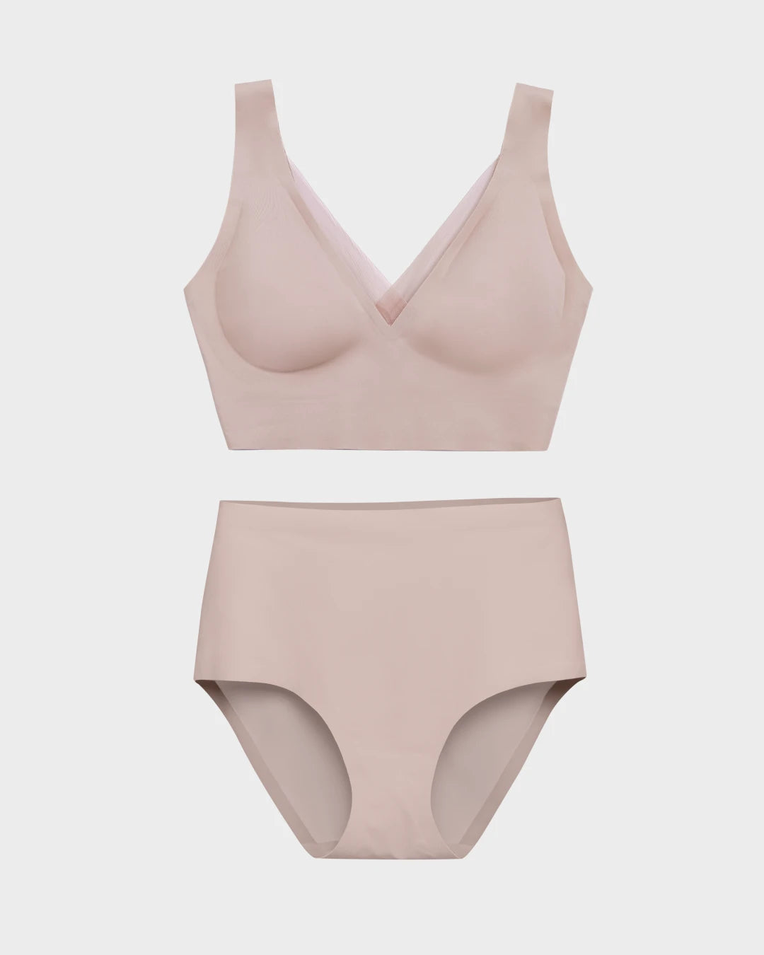 Nude Smoothing Bra and Highwaisted Set