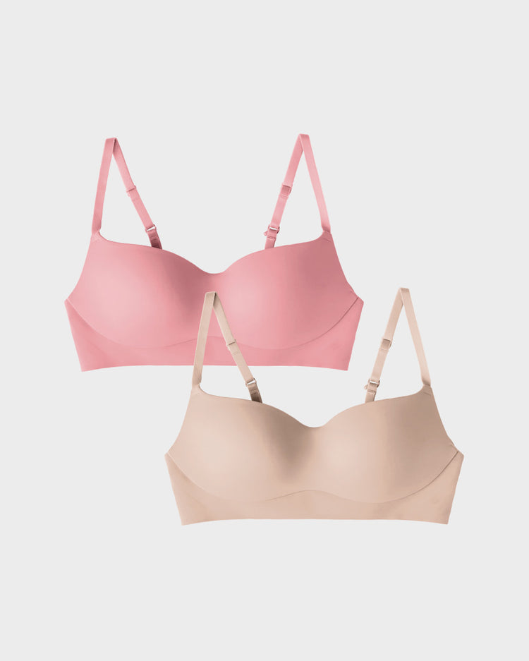 Flamingo and Nude All Day Balconette Bundle