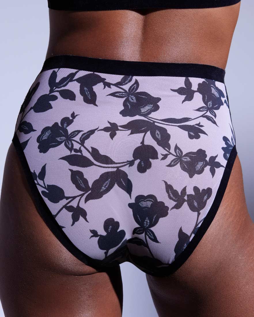 Onyx Mesh High-Cut Highwaisted