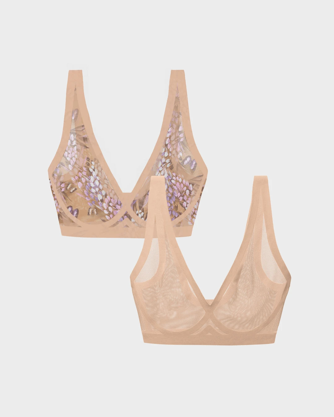 Parisian & Champagne Sheer Bralette Bundle