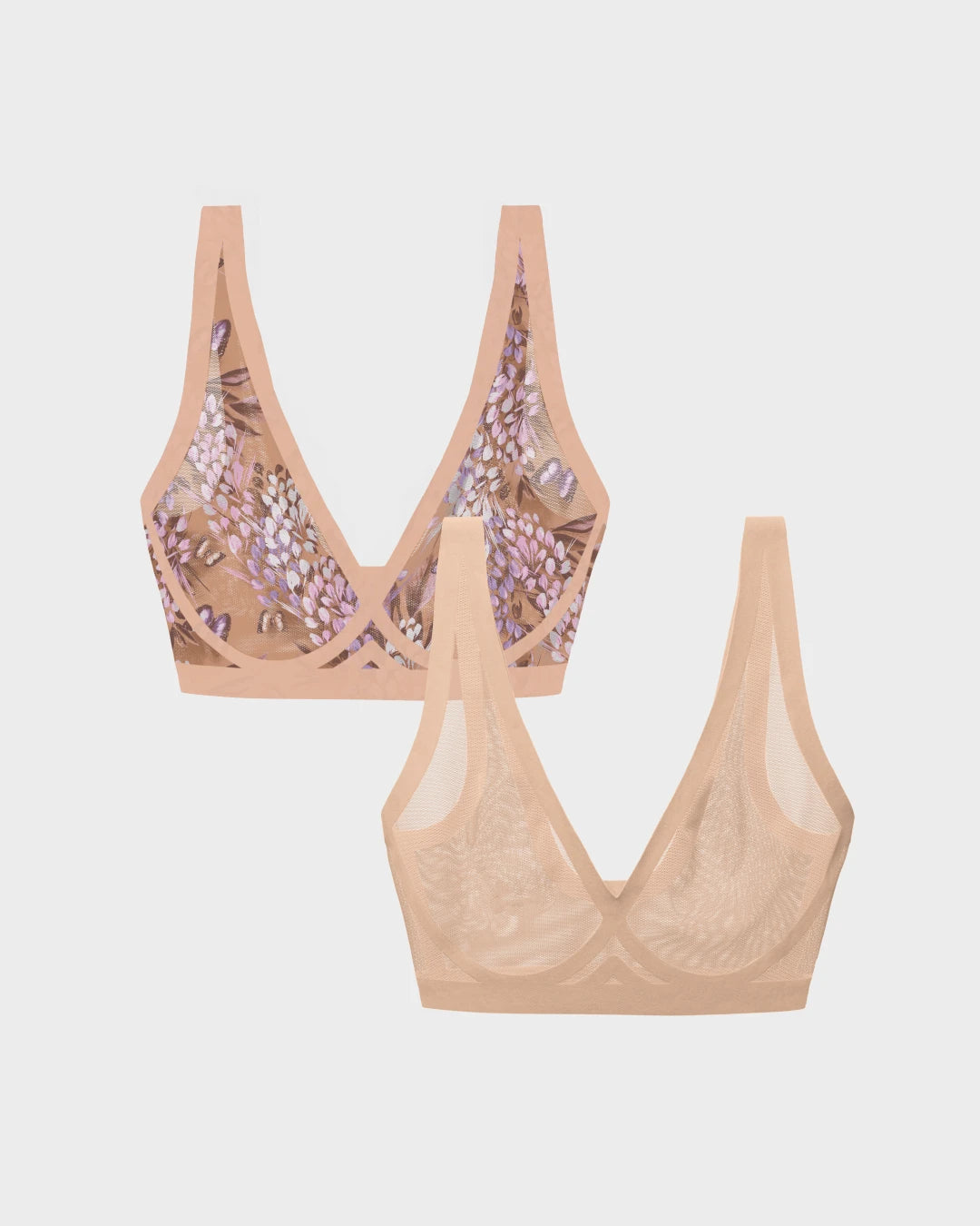 Parisian & Champagne Sheer Bralette Bundle
