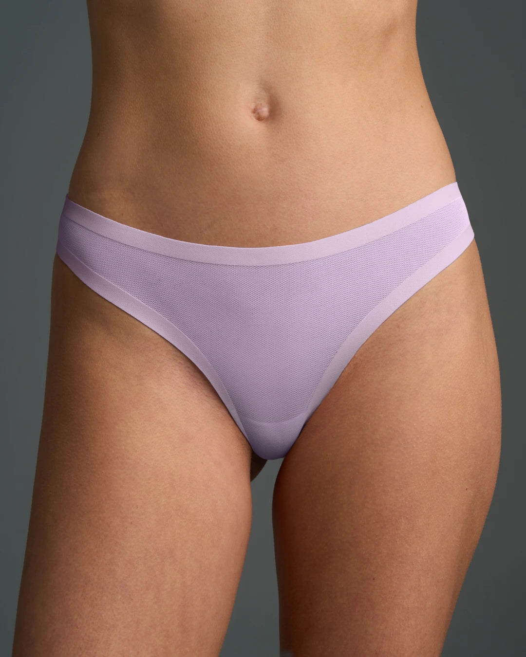 Pastel Lilac Sheer Thong