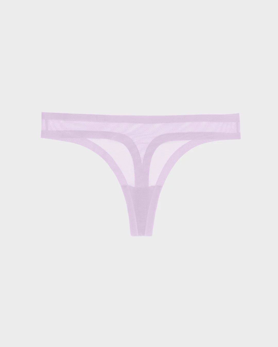 Pastel Lilac Sheer Thong