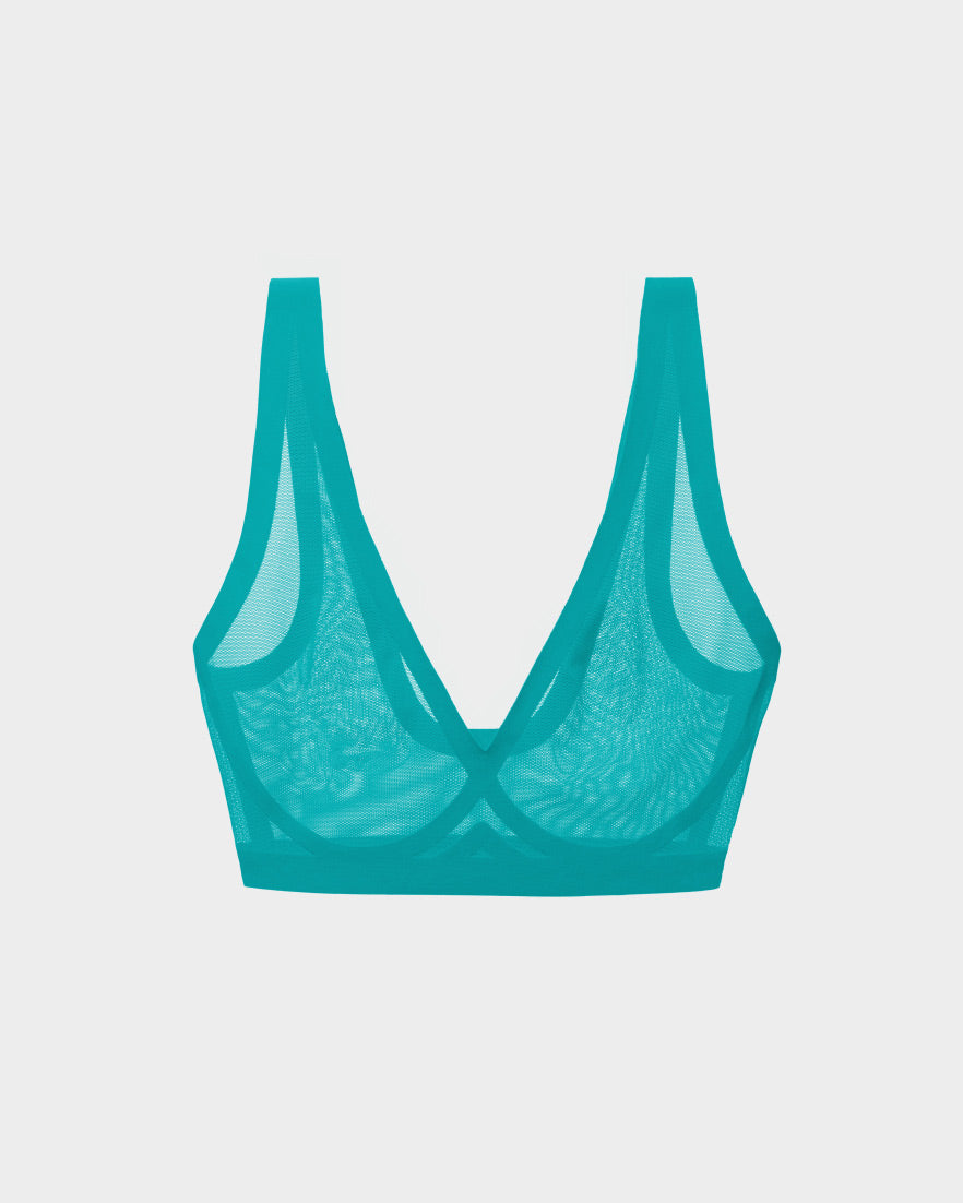 Peacock Mesh Bralette
