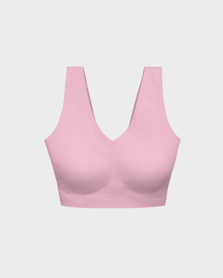Buy Women's Wirefree Non Padded Super Combed Cotton Elastane Stretch Full  Coverage Slip-On Active Bra with Wider Straps and Moisture Move Treatment -  Pink Lady Melange 1376