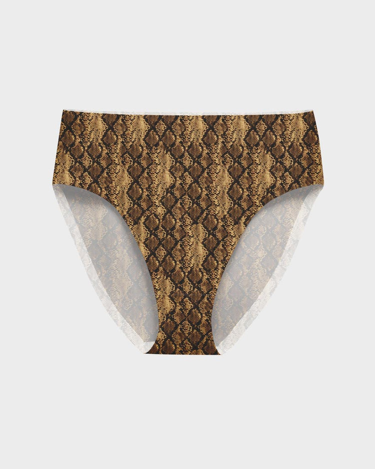 Seamless High-Waist Bikini Panty in Brown