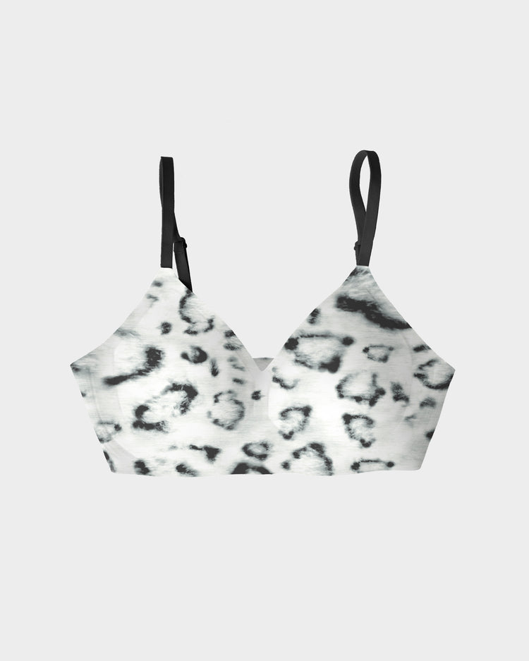 Snow Leopard Relief Bra