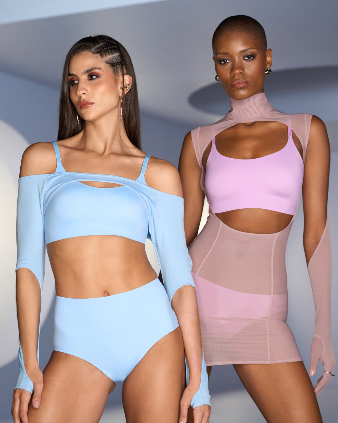 Soft Lilac and Hydrangea Support Bra Bundle