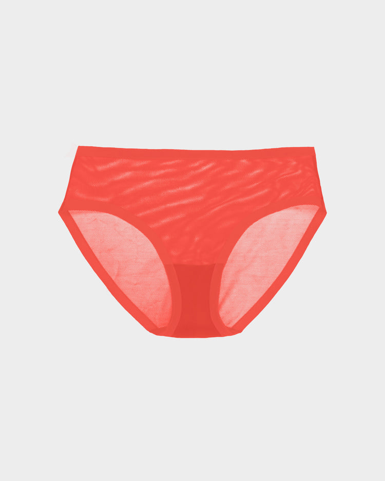 Tangerine Mesh Brief