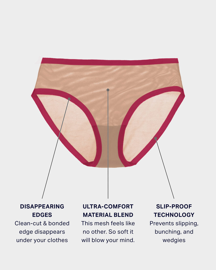 Taupe Mesh Brief