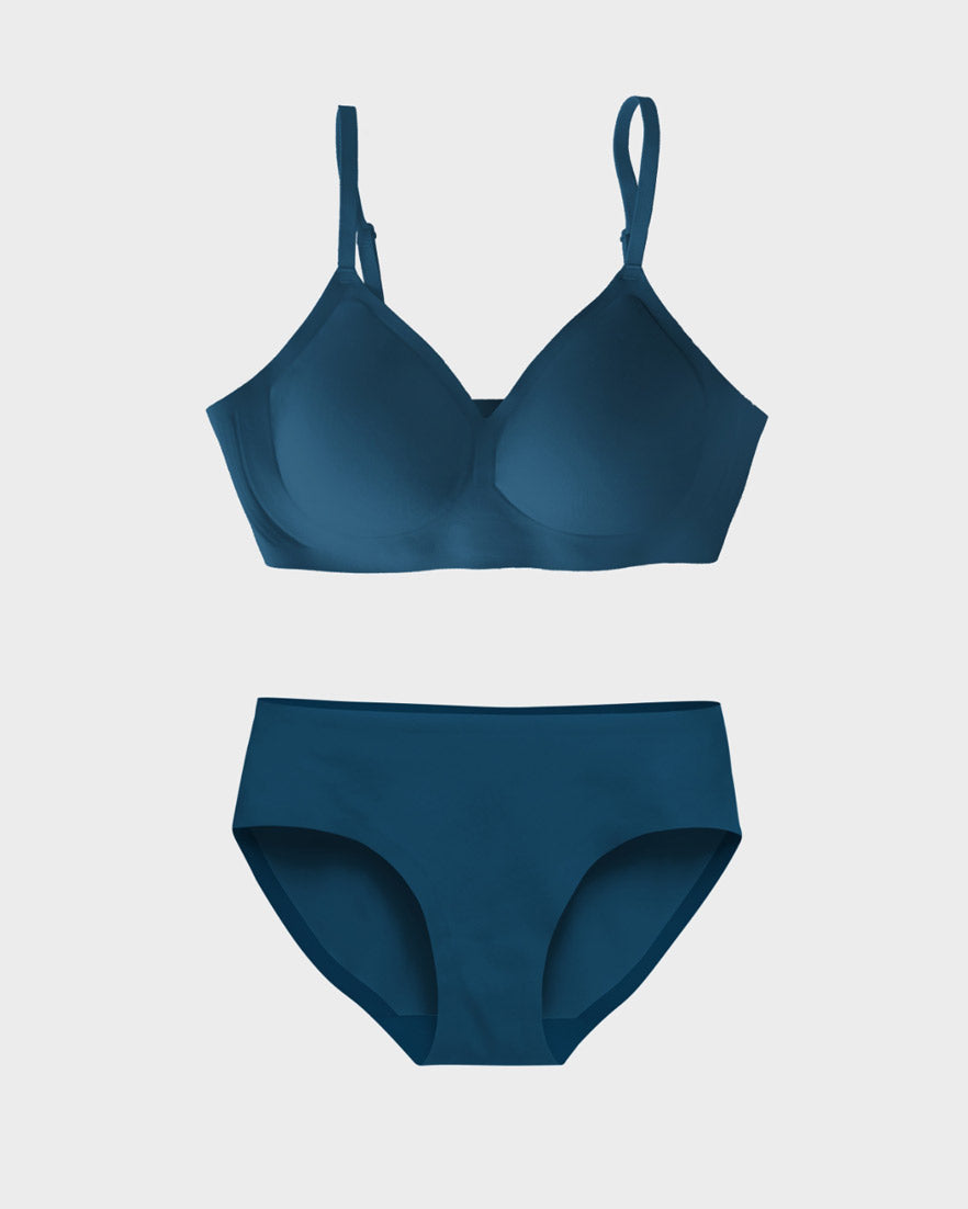 Relief Bra Teal Set