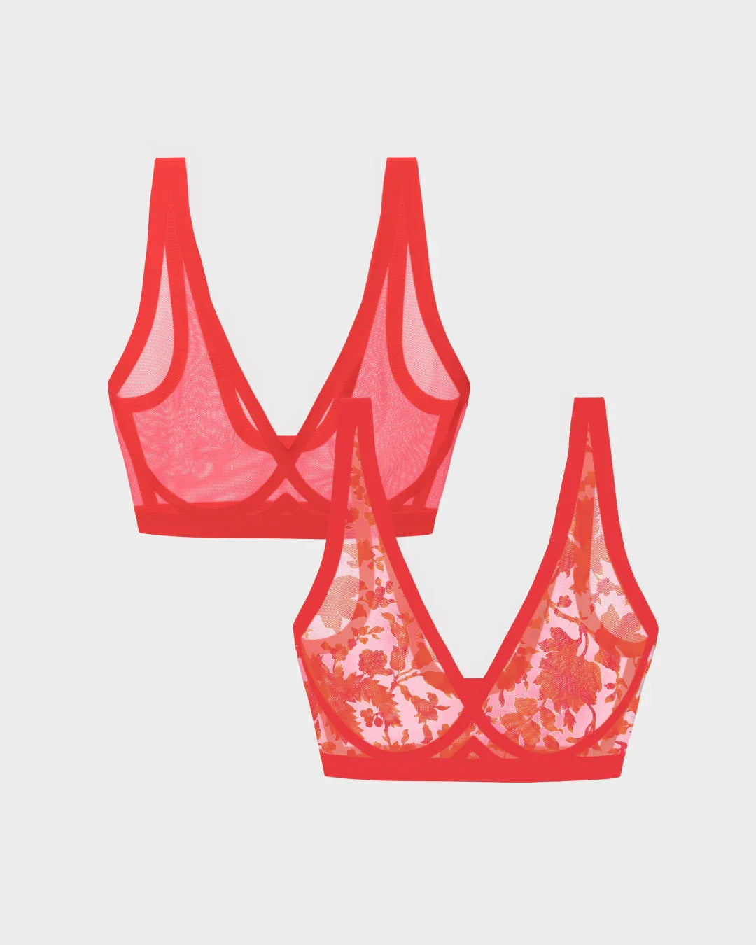 Thorny Rose and Poppy Sheer Bralette Bundle