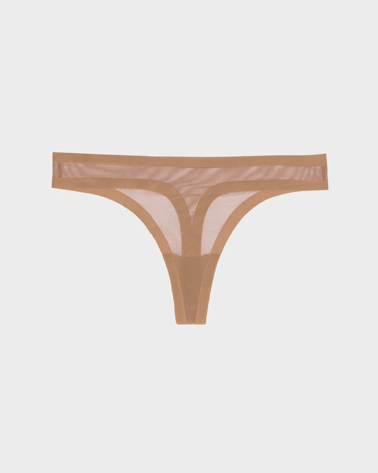 Woodsmoke Mesh Thong