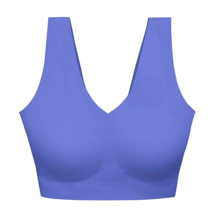 Women's Reversible Neckline Seamless Bralette - Colsie™ Blue M