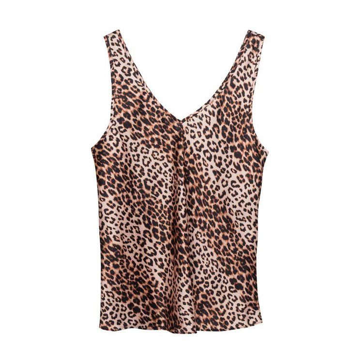 Spotted Panther Eco Silk Tank Top