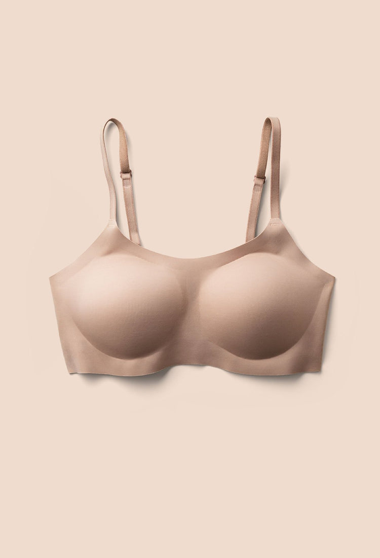 EBY Seamless Only Bra with Adjustable Straps: Nude, Bras for Women