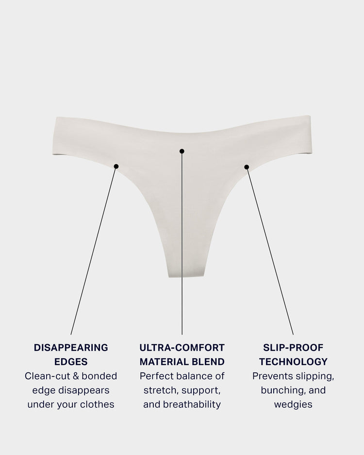 Seamless Castle Wall Thong Underwear for Women