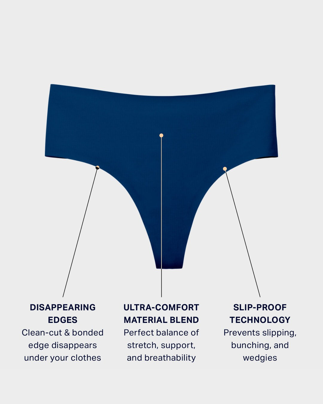 Blue Opal Highwaisted Thong