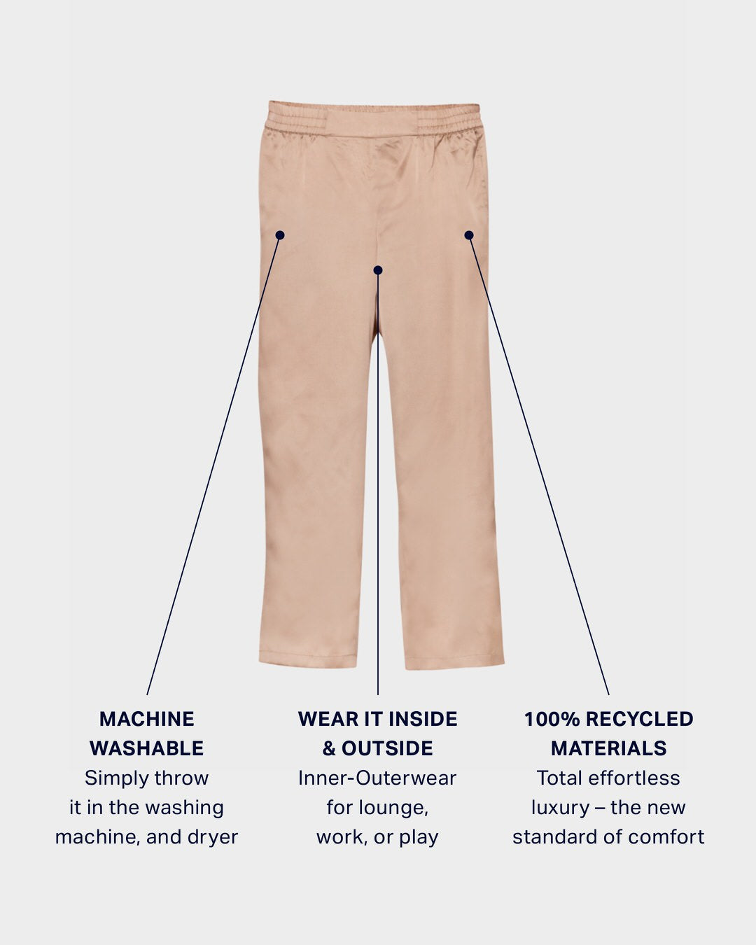 Ocean Depths Eco Silk Pants