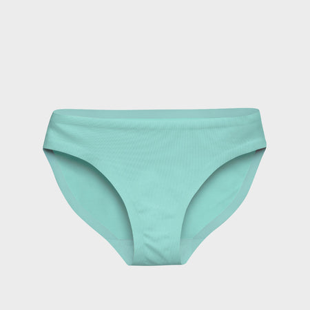 EBY Seamless Luxe Blue Meadow High Waisted Panties in blue meadow