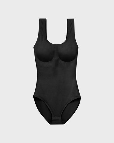 Seamless Black Bra Bodysuit EBY™