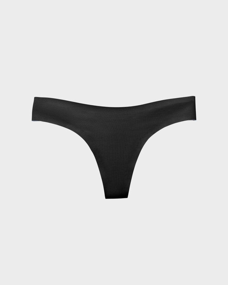 Black Dumbbell Thong Panties