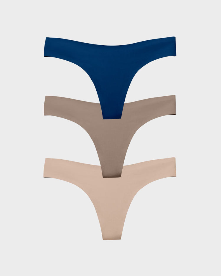 Seasonal Thong 3-Panty Pack // EBY™ Seamless Underwear Pack