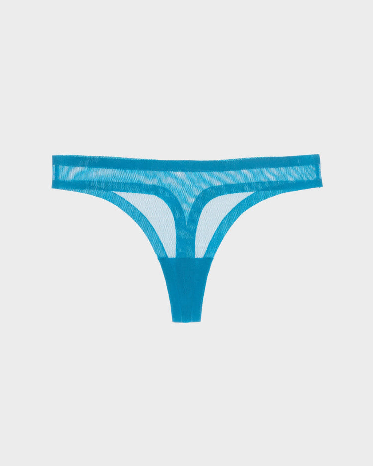 Sexy Women Carribean Thong Mesh Underwear Breathable G-Strings Women  Panties