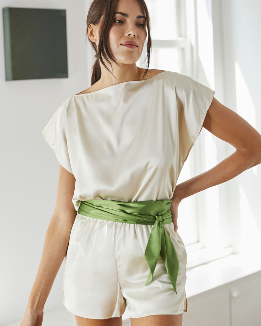 Castle Wall Eco Silk Blouse