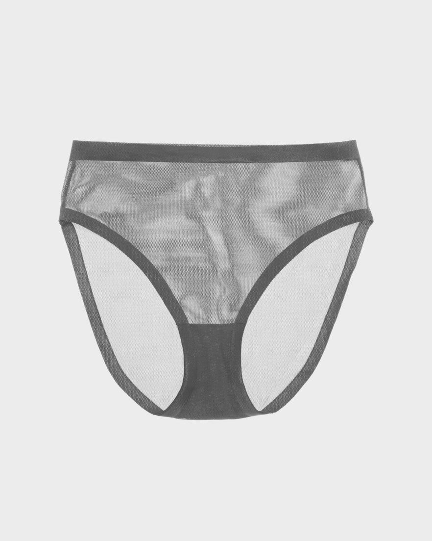Castor Grey Mesh High Cut Highwaisted