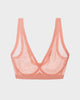 Coral Pink Mesh Bralette