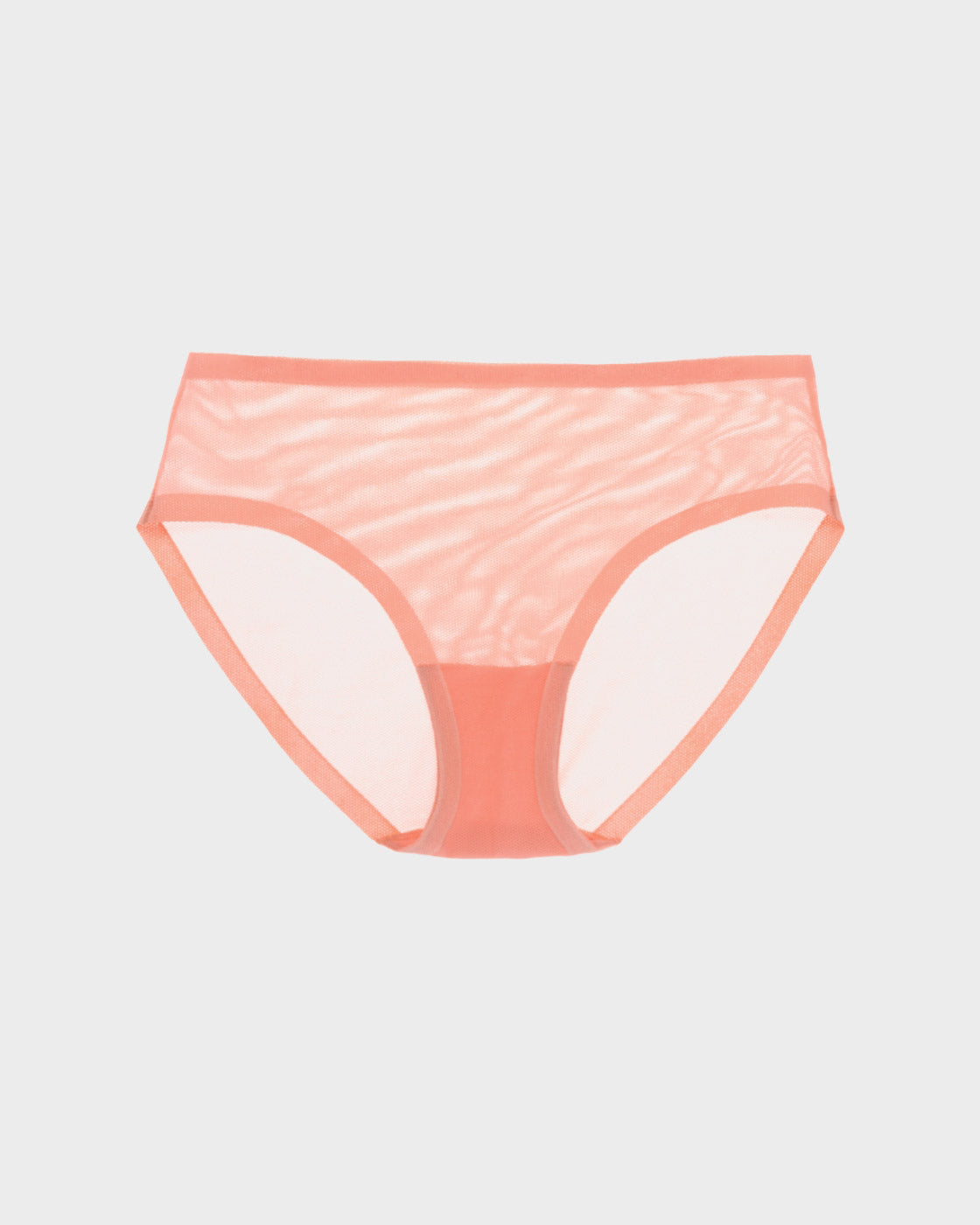 Coral Pink Mesh Brief