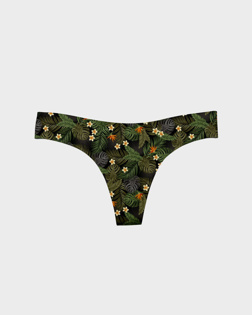 Dark Palm Thong