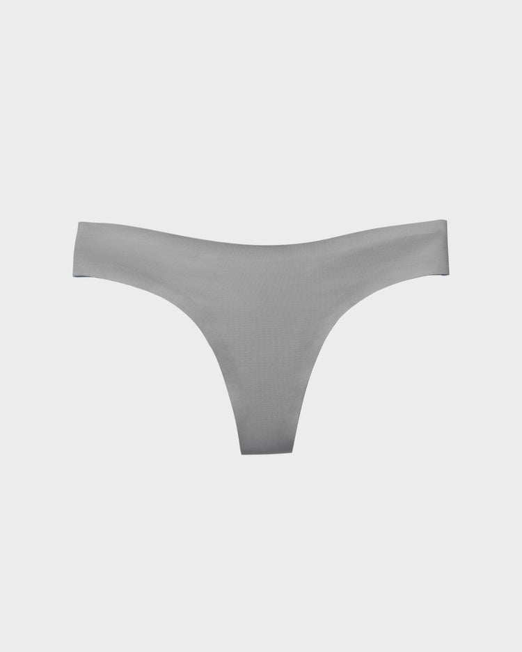 EBY invisible cotton thong in white