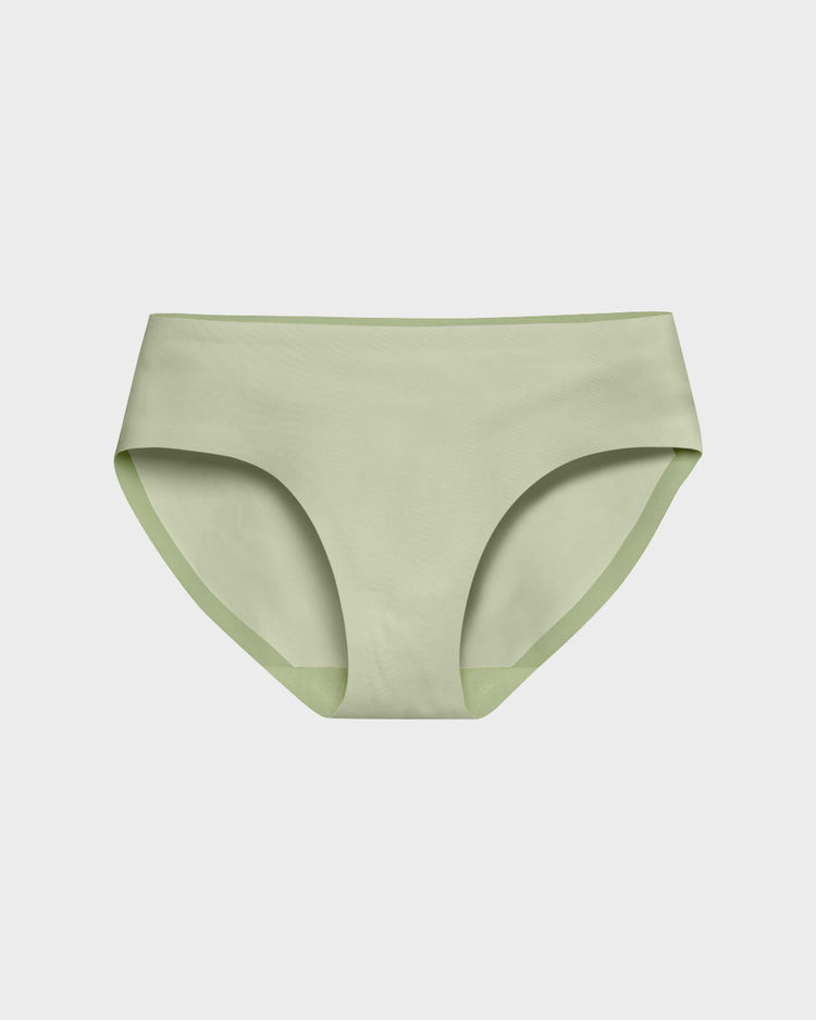 Seamless Laurel Green Brief Underwear for Women