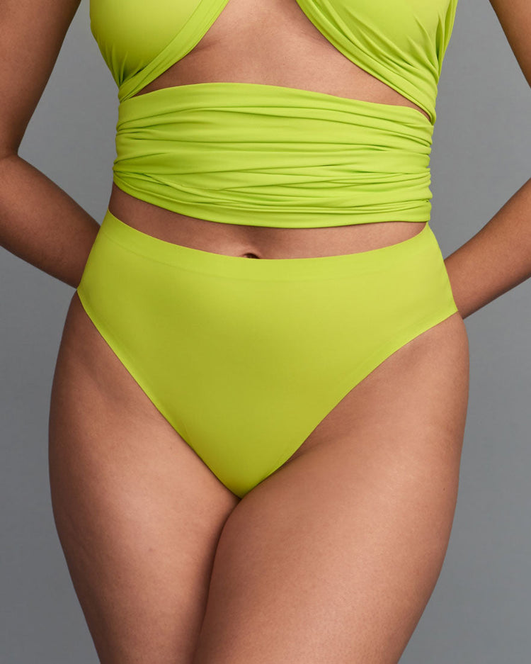 Lime Punch High Cut Highwaisted