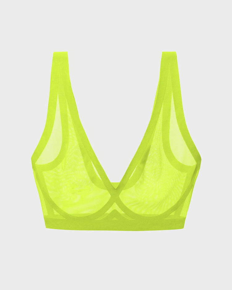 Lime Punch Mesh Bralette