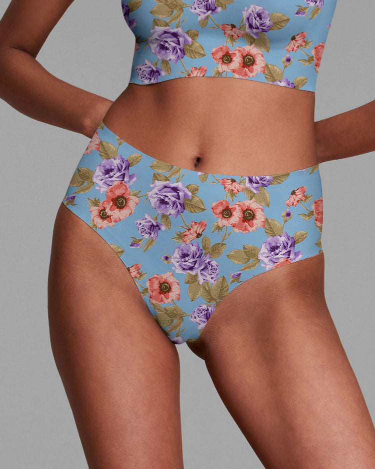 Majestic Bloom Highwaisted Thong