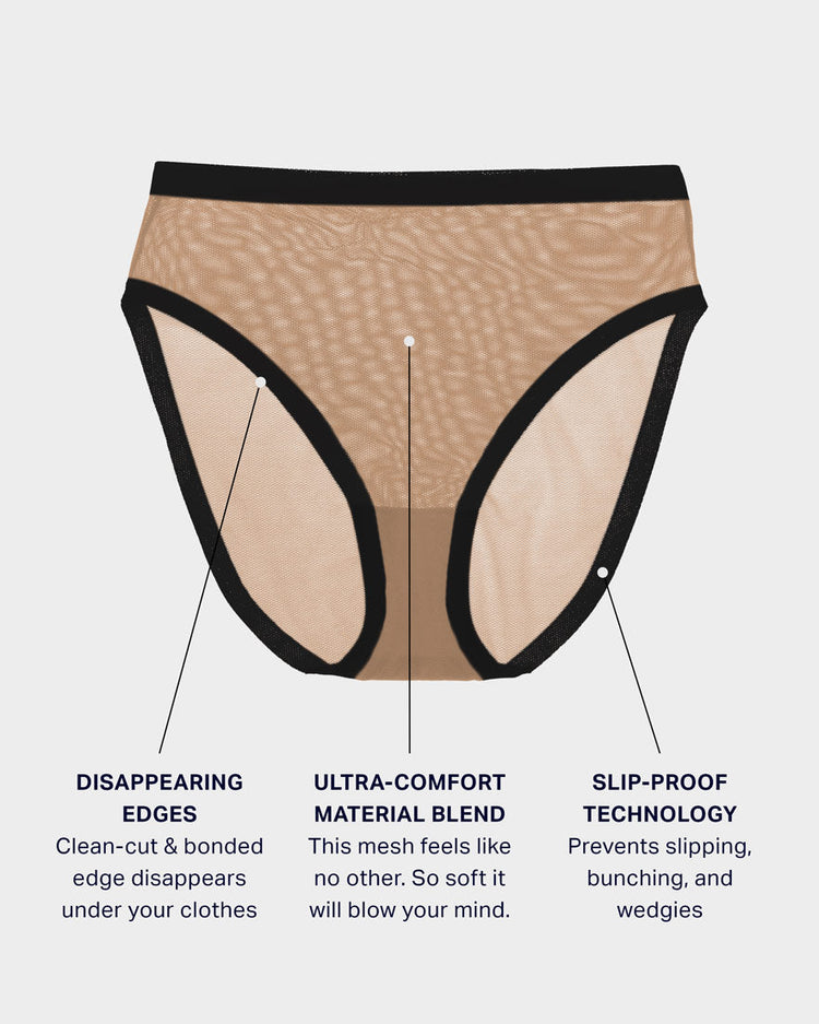 Jacaranda Mesh Brief Panties For Women // Seamless Underwear // EBY™