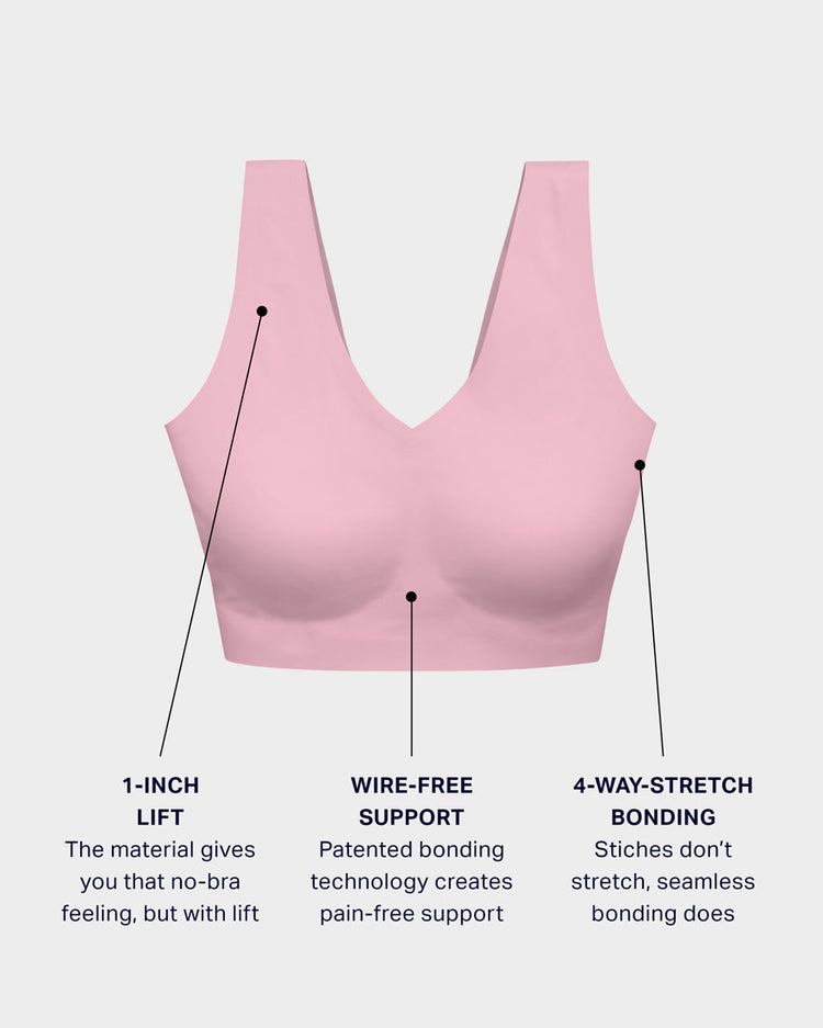 Buy N-Gal Lightly Lined Non-Wired Full Coverage Halter Bra - Pink at Rs.329  online