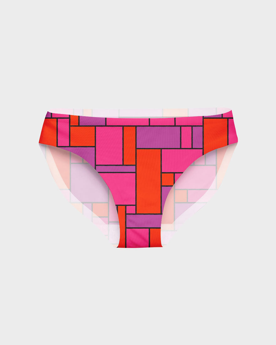 Poppy Red Bikini Panties // Seamless Red Underwear // EBY™