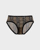 Reptile Stripe Mesh Brief