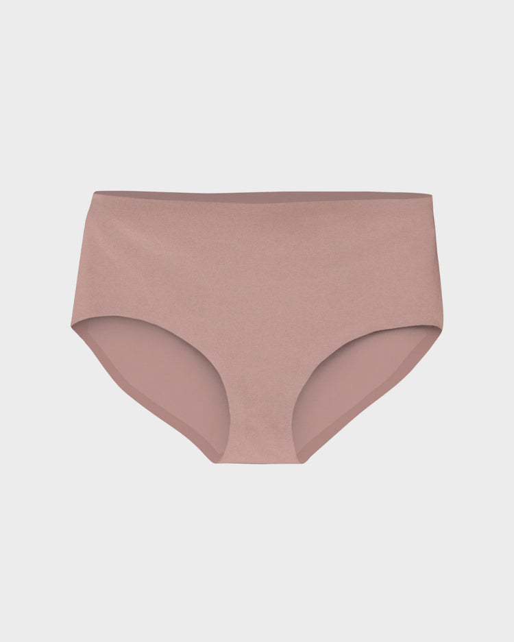 EBY Blue Opal Seamless Cotton Brief Panties in blue opal