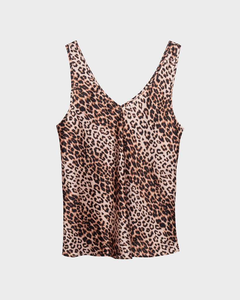Spotted Panther Washable Silk Tank Top - EBY