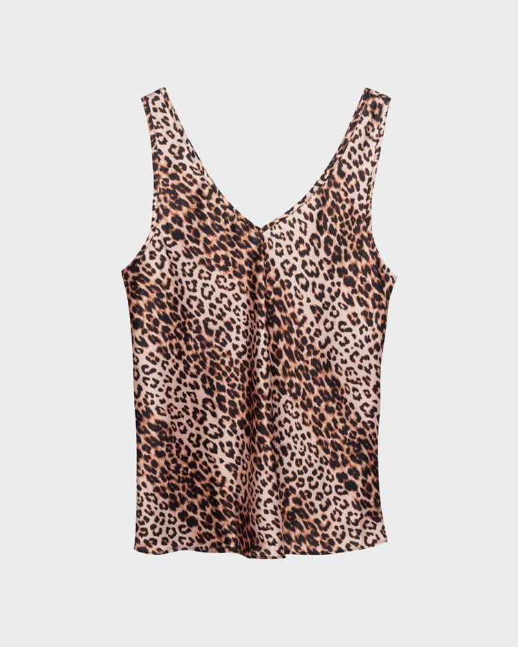 Spotted Panther Eco Silk Tank Top