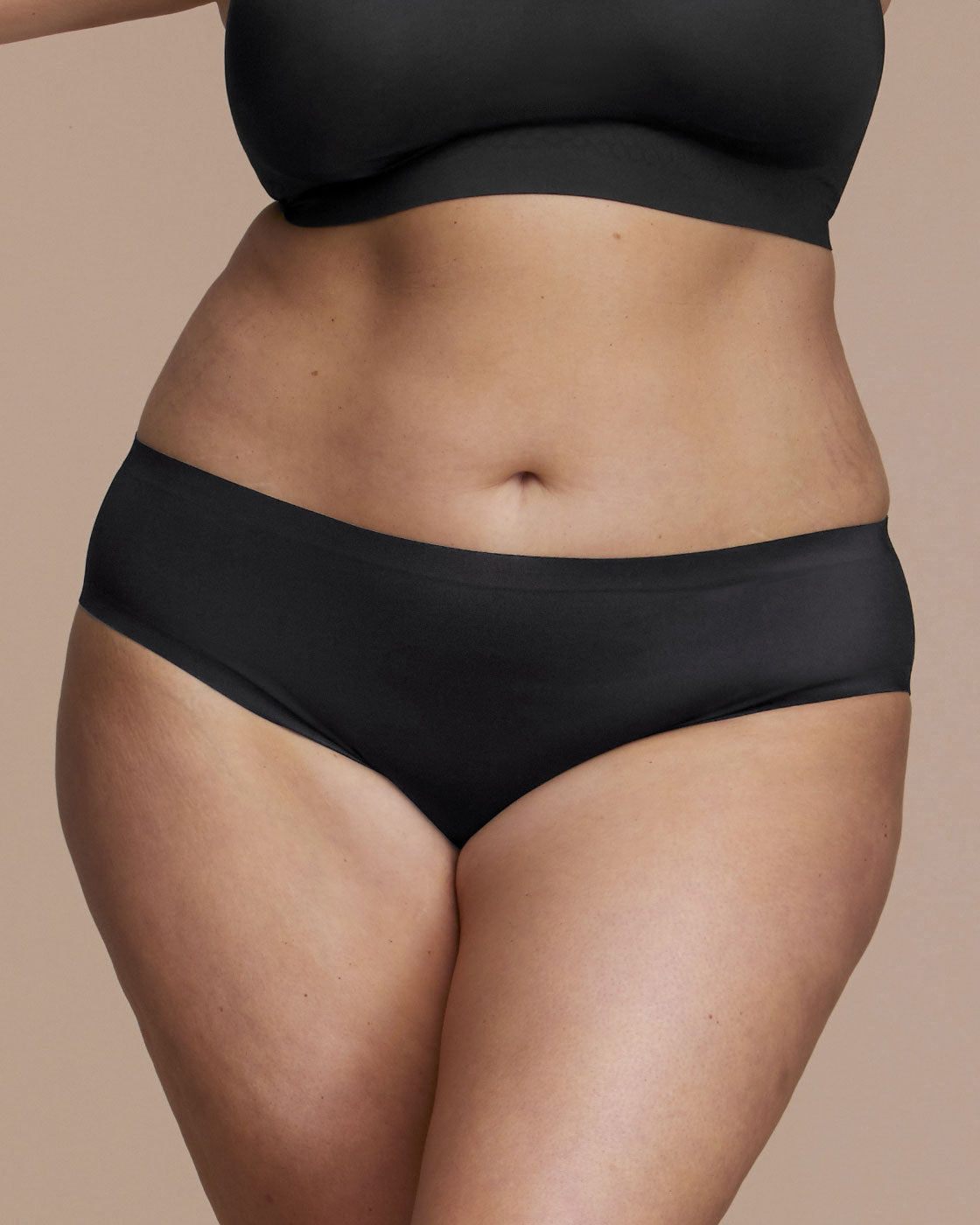 Black Cotton Bikini