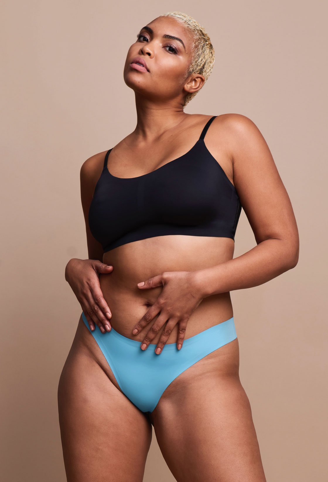 Blue Topaz Thong