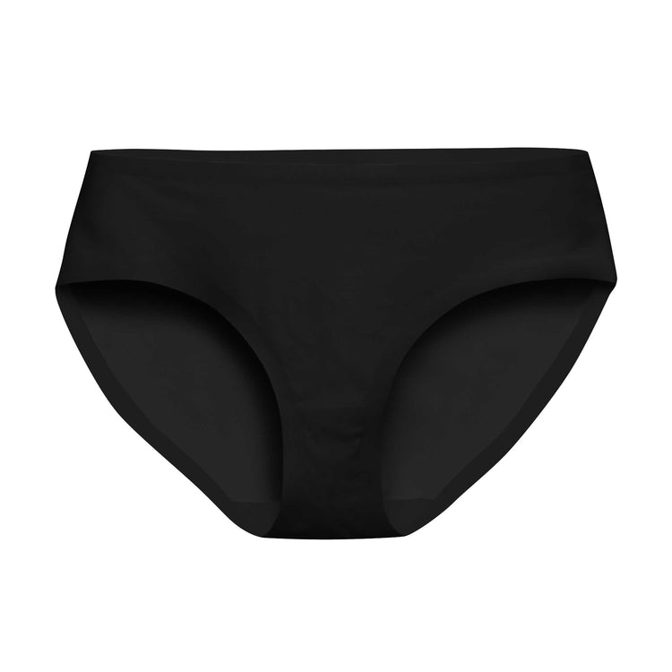 Nyamah Sales Women's Silk Seamless Panties Hipster Brief Underwear  (Free_Size) (Black)