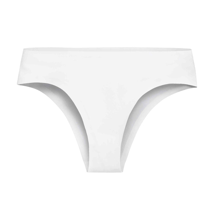PEASKJP Women's Cheeky Panties Cotton Tummy Control High Waisted Underwear  Soft Breathable Full Coverage Panties, White M 